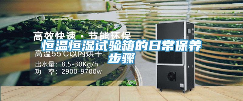 恒溫恒濕試驗箱的日常保養步驟