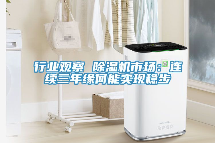 行業觀察 除濕機市場：連續三年緣何能實現穩步