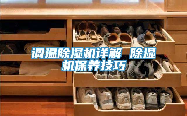 調溫除濕機詳解 除濕機保養技巧