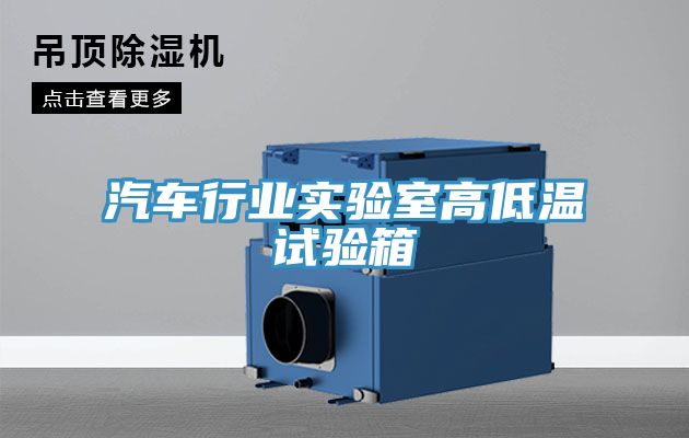 汽車行業實驗室高低溫試驗箱