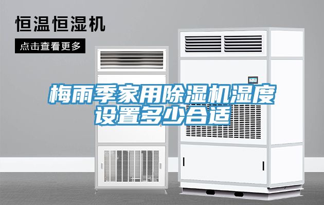 梅雨季家用除濕機濕度設置多少合適
