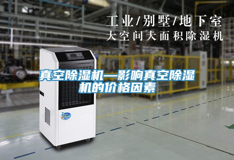 真空除濕機—影響真空除濕機的價格因素