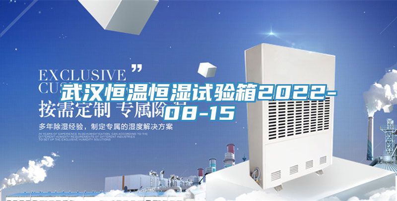 武漢恒溫恒濕試驗箱2022-08-15