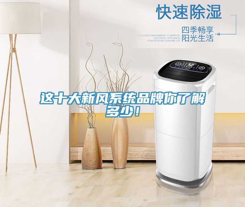 這十大新風系統品牌你了解多少！