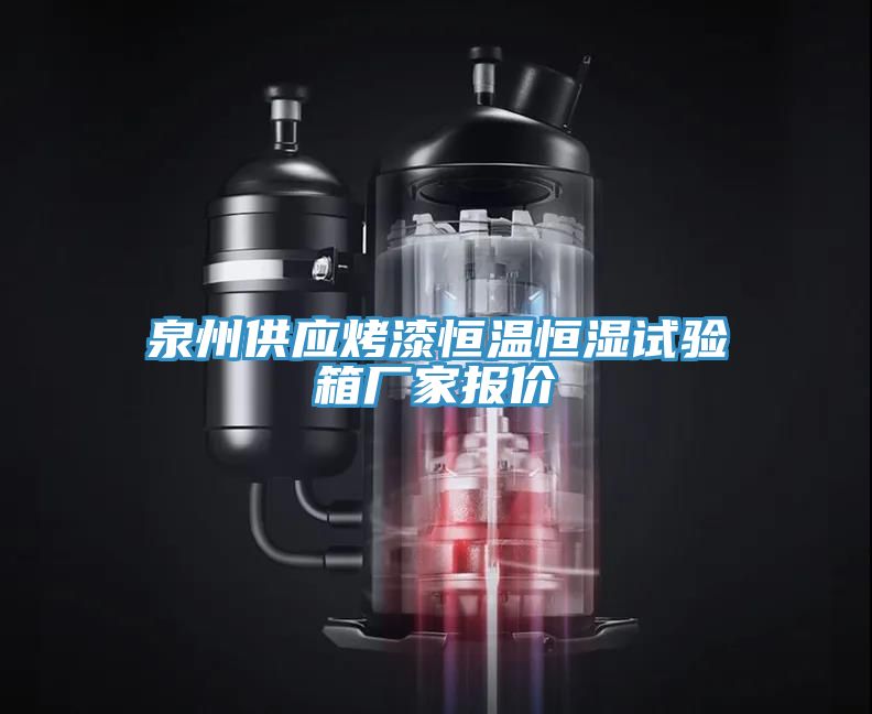 泉州供應烤漆恒溫恒濕試驗箱廠家報價