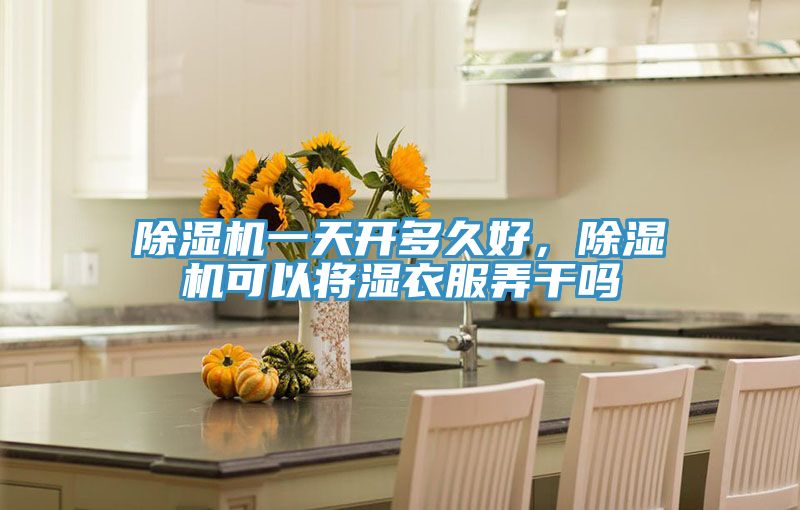 除濕機一天開多久好，除濕機可以將濕衣服弄干嗎