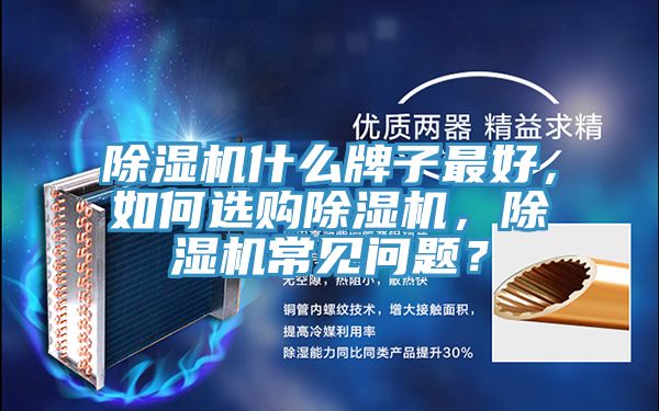 除濕機什么牌子最好，如何選購除濕機，除濕機常見問題？