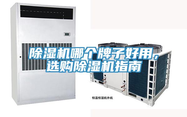 除濕機哪個牌子好用，選購除濕機指南