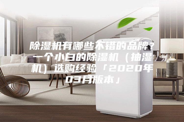 除濕機有哪些不錯的品牌？一個小白的除濕機（抽濕機）選購經驗「2020年03月版本」