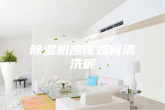 除濕機應該如何清洗呢