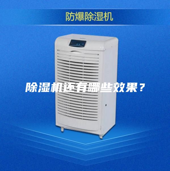 除濕機還有哪些效果？