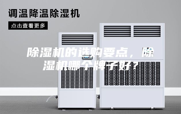 除濕機的選購要點，除濕機哪個牌子好？