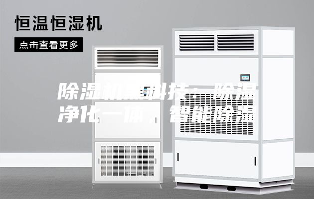 除濕機黑科技：除濕凈化一體，智能除濕