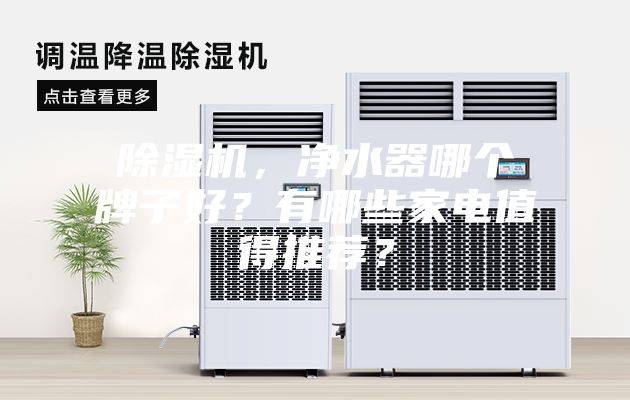 除濕機，凈水器哪個牌子好？有哪些家電值得推薦？